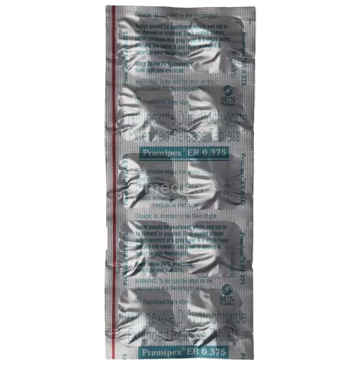 pramipex er 0.375mg tablet 10's